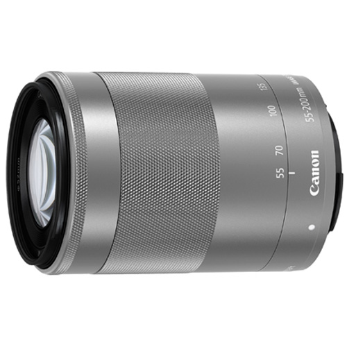中古：AB(良品)】キヤノン EF-M55-200mm F4.5-6.3 IS STM シルバー
