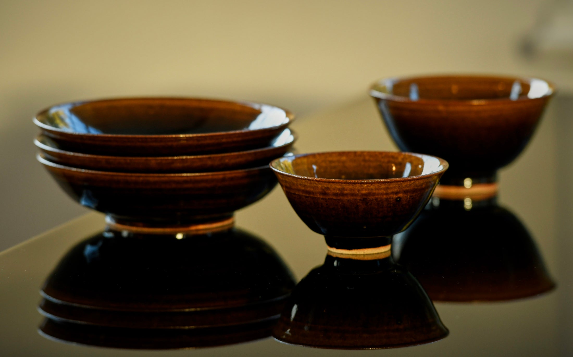 Ame - 飴釉 - 銘々皿