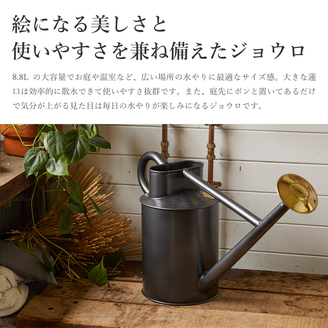 HAWS 英国 トラディショナルカン 8.8L グラファイト ブラック系