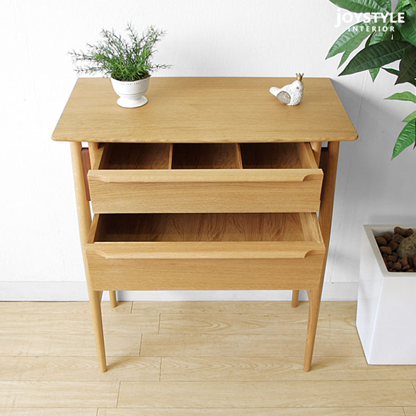 日進木工/WOL-205 オーク材 天然木 丸みのある北欧テイストの