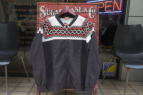 WHITESVILLE ホワイツビル 雪柄 フルジップ スウェット SNOW PATTERN