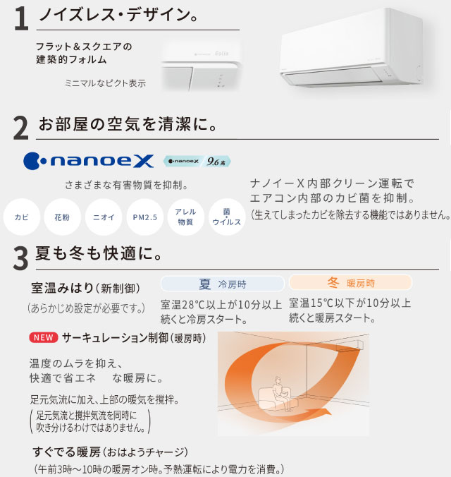 Panasonic（パナソニック） Jシリーズ Eolia エオリア ルームエアコン
