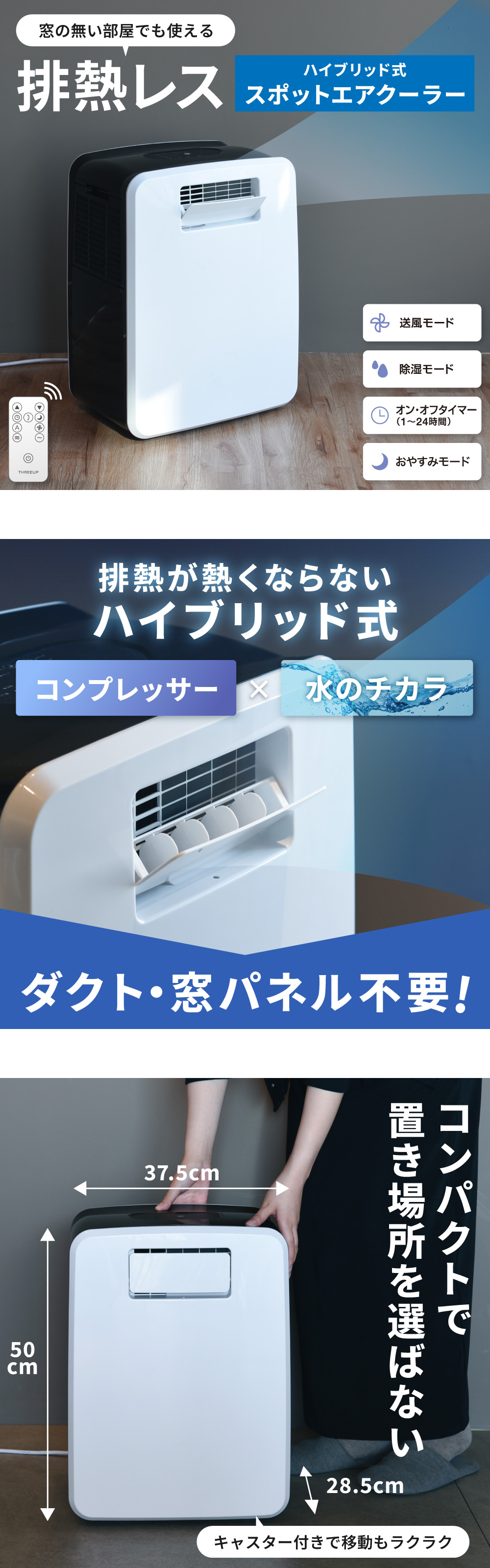 THREEUP（スリーアップ） DL-T2502 ハイブリッド式排熱レス スポット