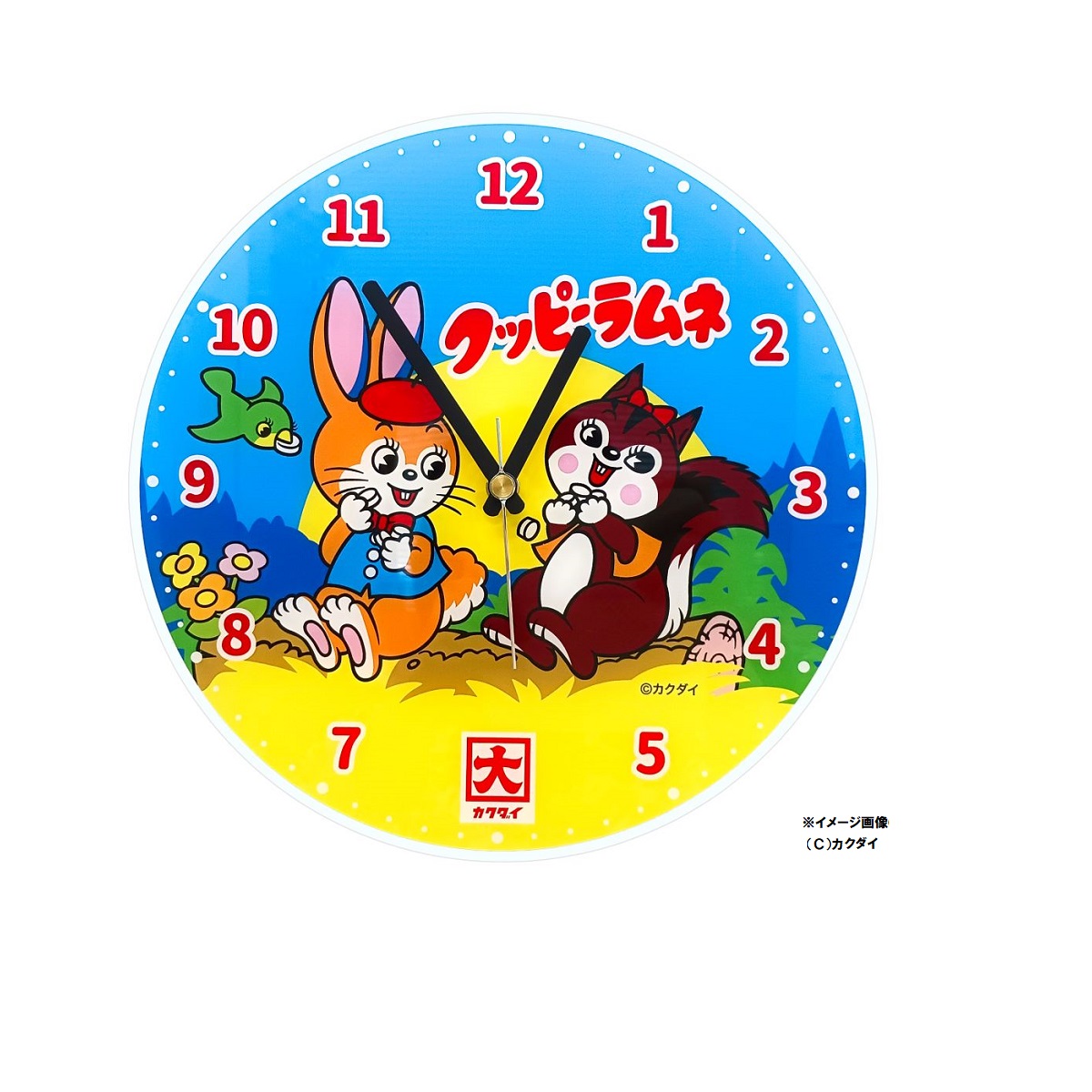 数量限定！クッピーラムネ アクリルウォールクロック （壁掛け時計