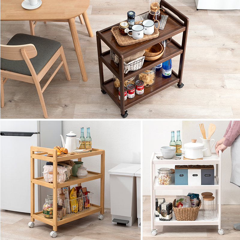 キッチンワゴン 木製 キャスター付 サイドテーブル VW-7977を激安で
