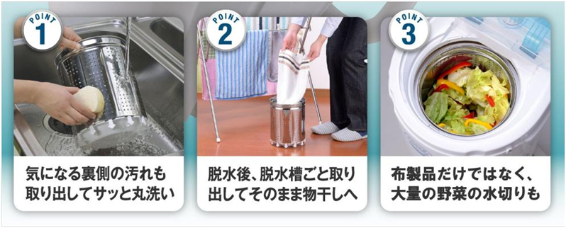 小型脱水機 3.0kg ステンレス槽ドライサイクロンDRY CYCLONE BDS-3.0