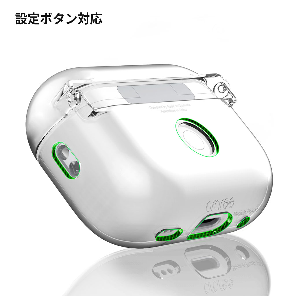 araree AirPods Pro 2 ハードクリアケース Nu:kin 透明 [ for Air Pods