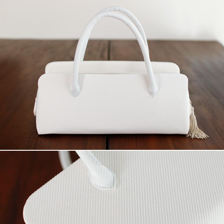 日本製 和装 茶席 利休バッグ インナーカラー 横型 ボストン型 お茶会