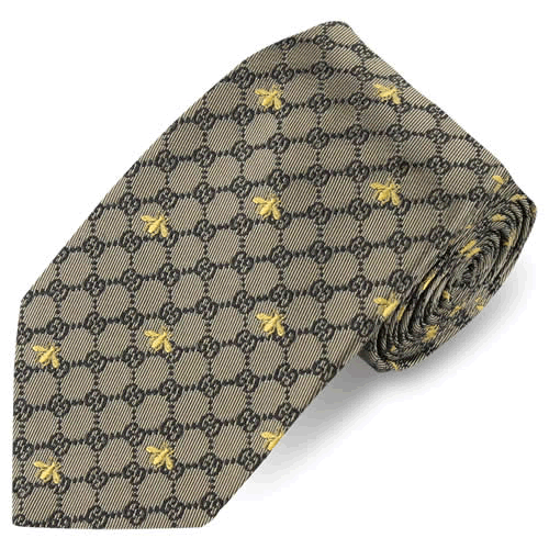 GUCCI（グッチ） ネクタイ 新作 蜂 GG柄 ストライプ 赤 黒 青 ネイビー