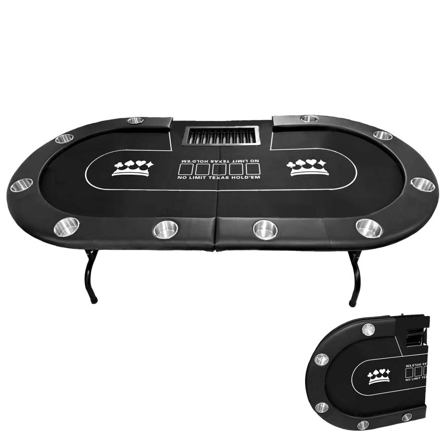 TiltPlay ポーカーテーブル 折りたたみ 10人対応 家庭用 業務用 最大