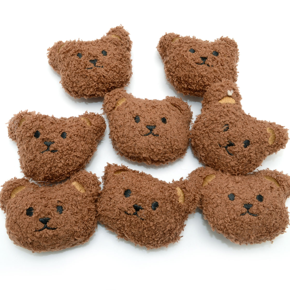 モチーフ ふわもこクマちゃん 顔のぬいぐるみ 2個入り : まんま母さん