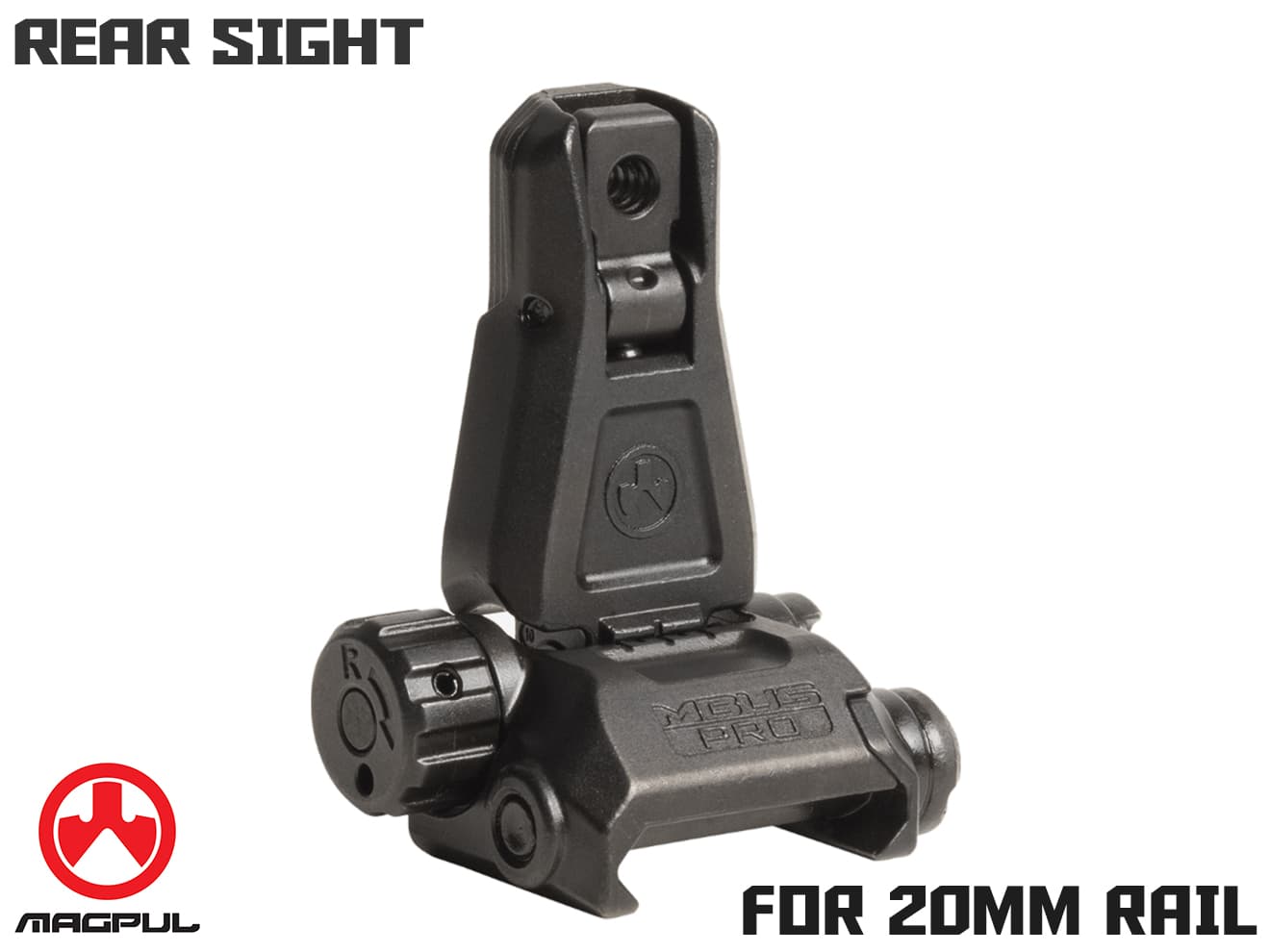 MAG0117 【正規品】Magpul MBUS Proサイト リア : MILITARY BASE