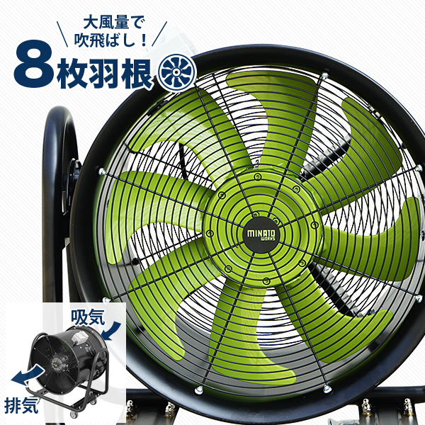 MINATOWORKS（ミナトワークス） ミナト 低騒音型 大型送排風機 ダクト