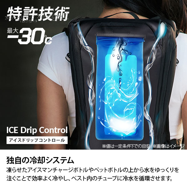 アイスマンベスト PRO-X2 ブラック ICMPX2-BLV-SET (バッテリー付