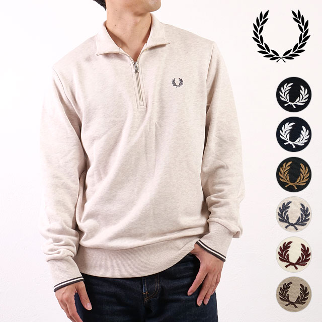 FRED PERRY（フレッドペリー） ハーフジップ スウェットシャツ M3574