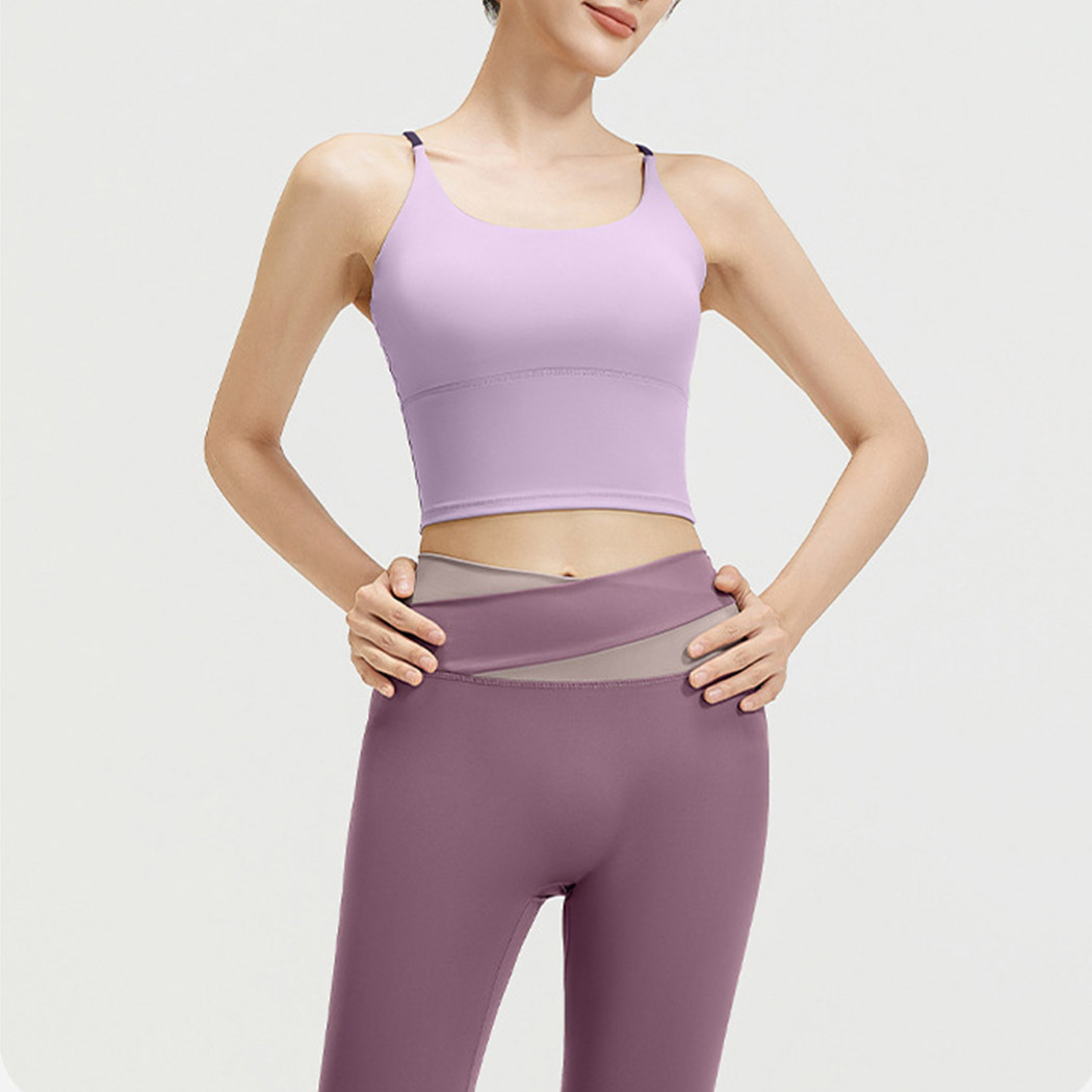 HYS SHOP ヨガウェア 上下セット レディース ブラトップ レギンス 2点