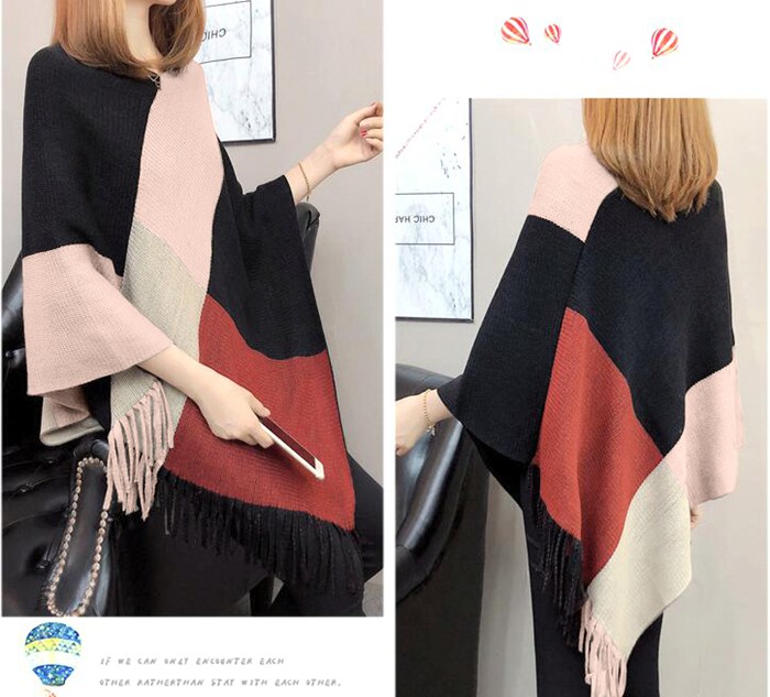 ポンチョ ショール 秋冬 ポレロ カーディガン ニットポンチョ