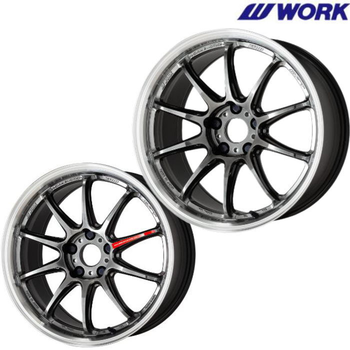 WORK 17インチ 4穴 100 7J WORK EMOTION ZR10 グリミットブラック