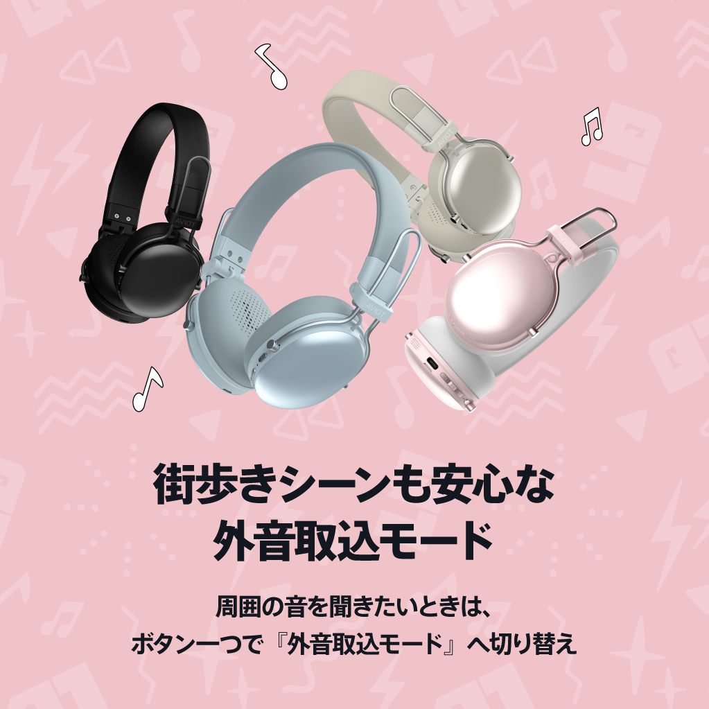 AVIOT AVIOT WA-Q1 ノイズキャンセリング ワイヤレスヘッドホン