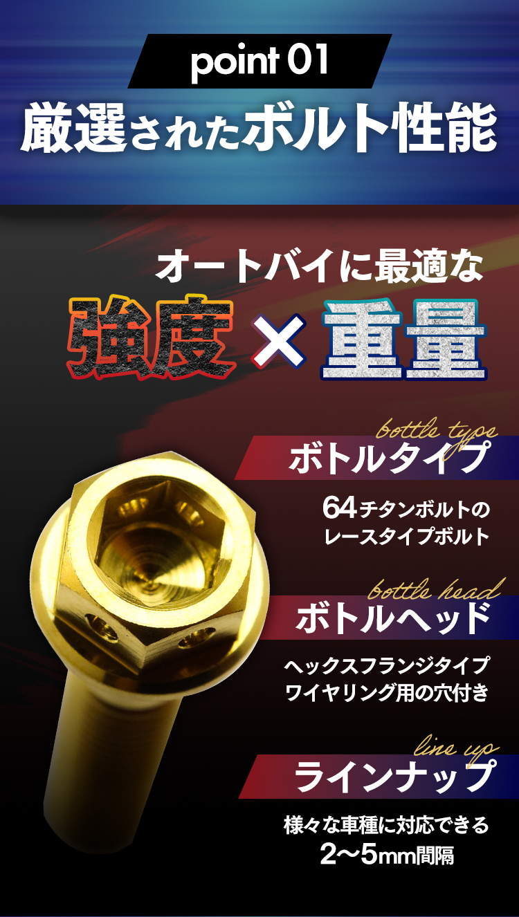 ▽NSR50 AC10 チタンボルトセット クラッチエンジンカバー レース