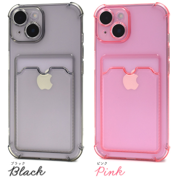 PLATA（プラタ） iPhone14 カバー クリアケース カード・チェキ収納