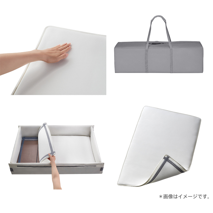 アップリカ（Aprica） ココネルエアー プラス AB ベビーベッド グレー