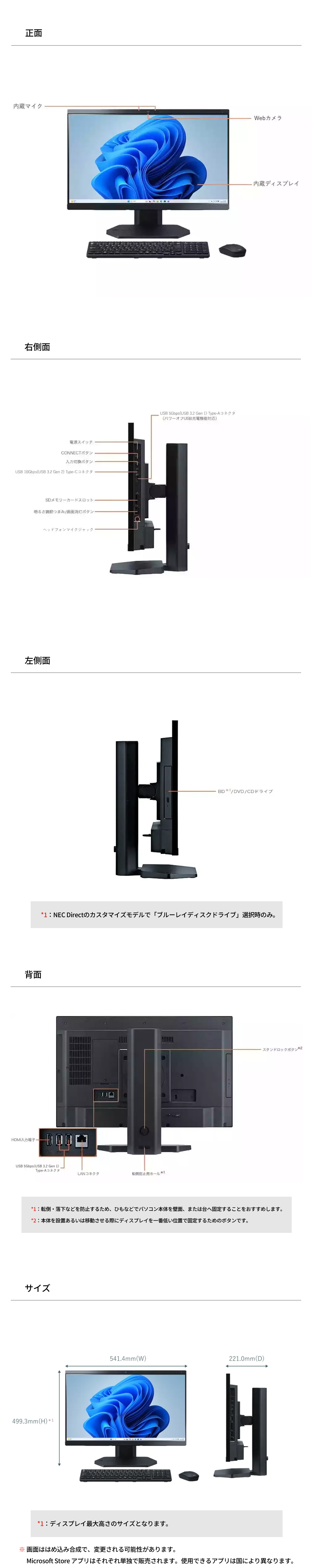 NEC ntc NEC オールイン ワン デスクトップパソコン 新品 officeなし