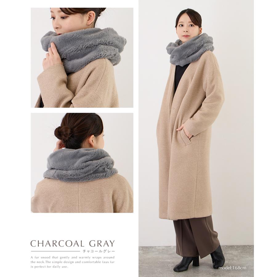 ファー スヌード 大きめ もこもこ レディース ネックウォーマー