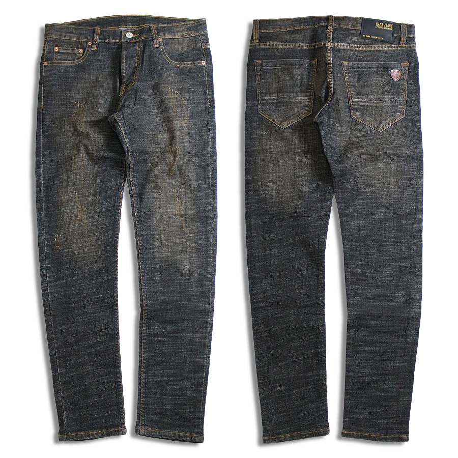 ブラック スキニー ジーンズ メンズ デニムパンツ スキニーデニム