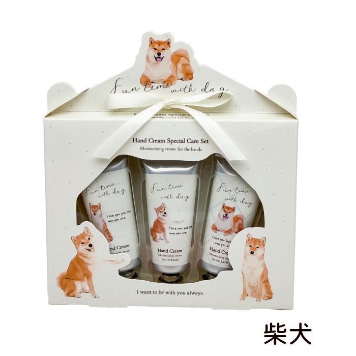 ハンドクリームスペシャルケアセット FTD ビションフリーゼ 柴犬