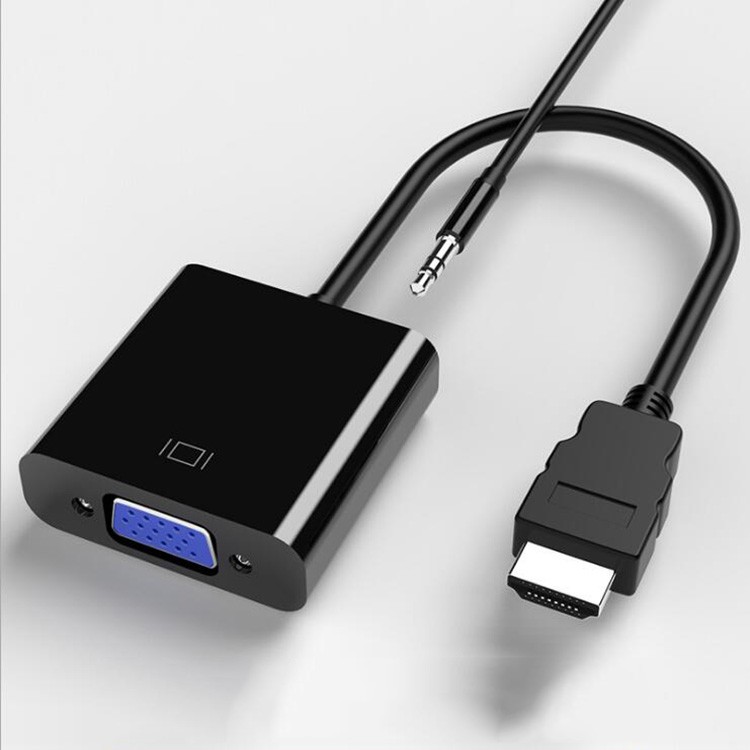 HDMI to VGA 変換 アダプタ(音声出力あり) DSub 15ピン RGB コネクタ