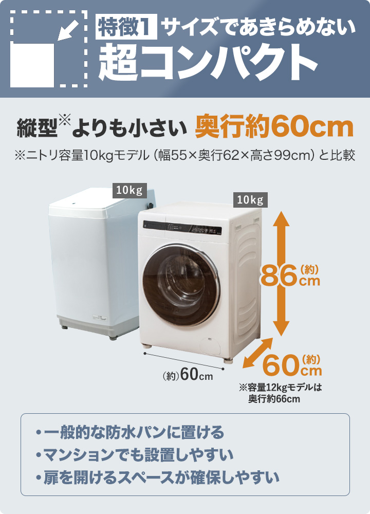 ニトリ Yahoo!店 - ヒーター式乾燥ドラム式洗濯乾燥機｜Yahoo!ショッピング