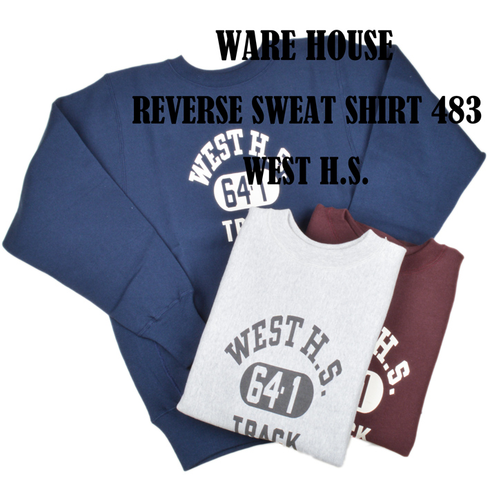 WAREHOUSE（ウエアハウス） リバースタイプスウェット 483 WEST H.S.