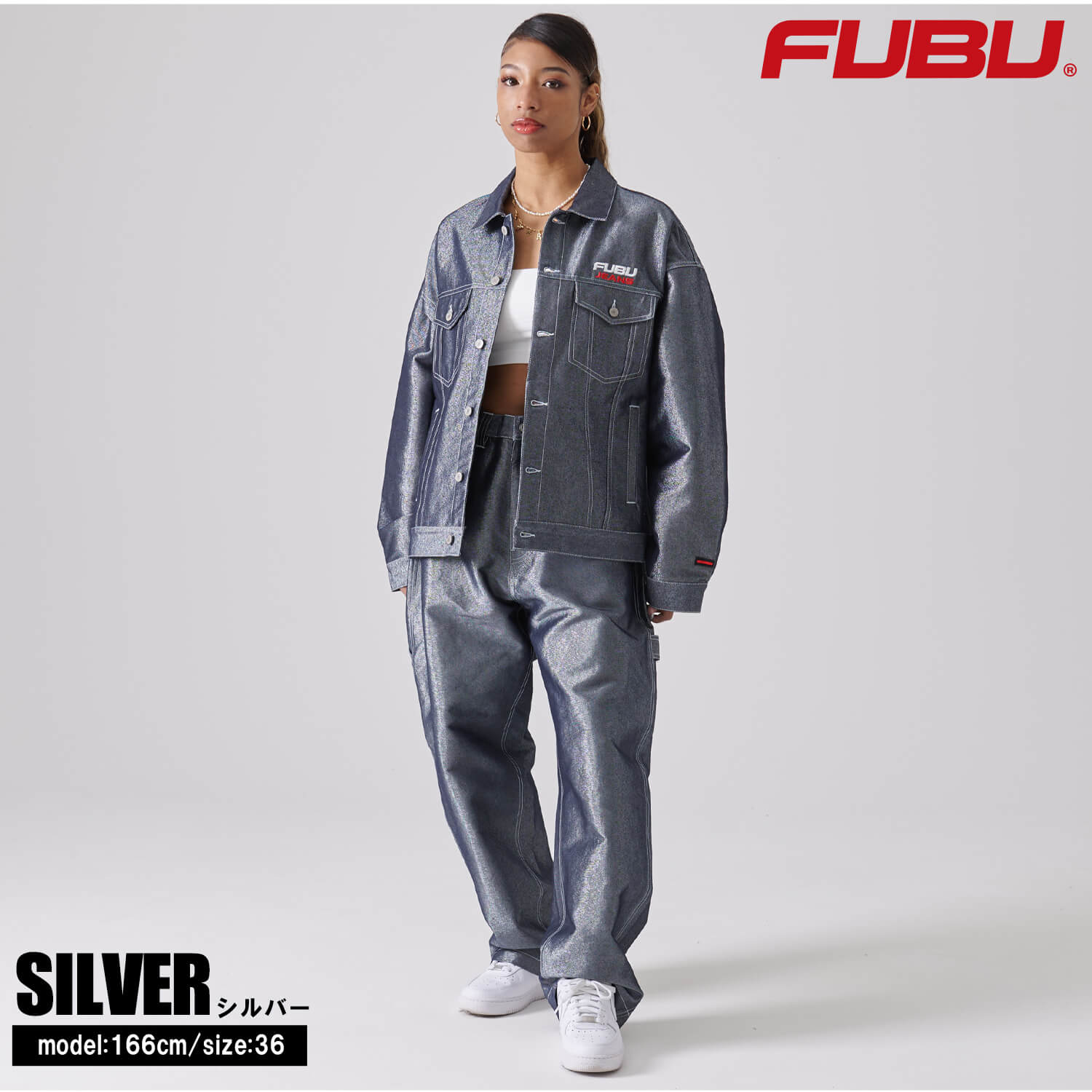FUBU（フブ） デニムパンツ メンズ ロングパンツ ワイドパンツ