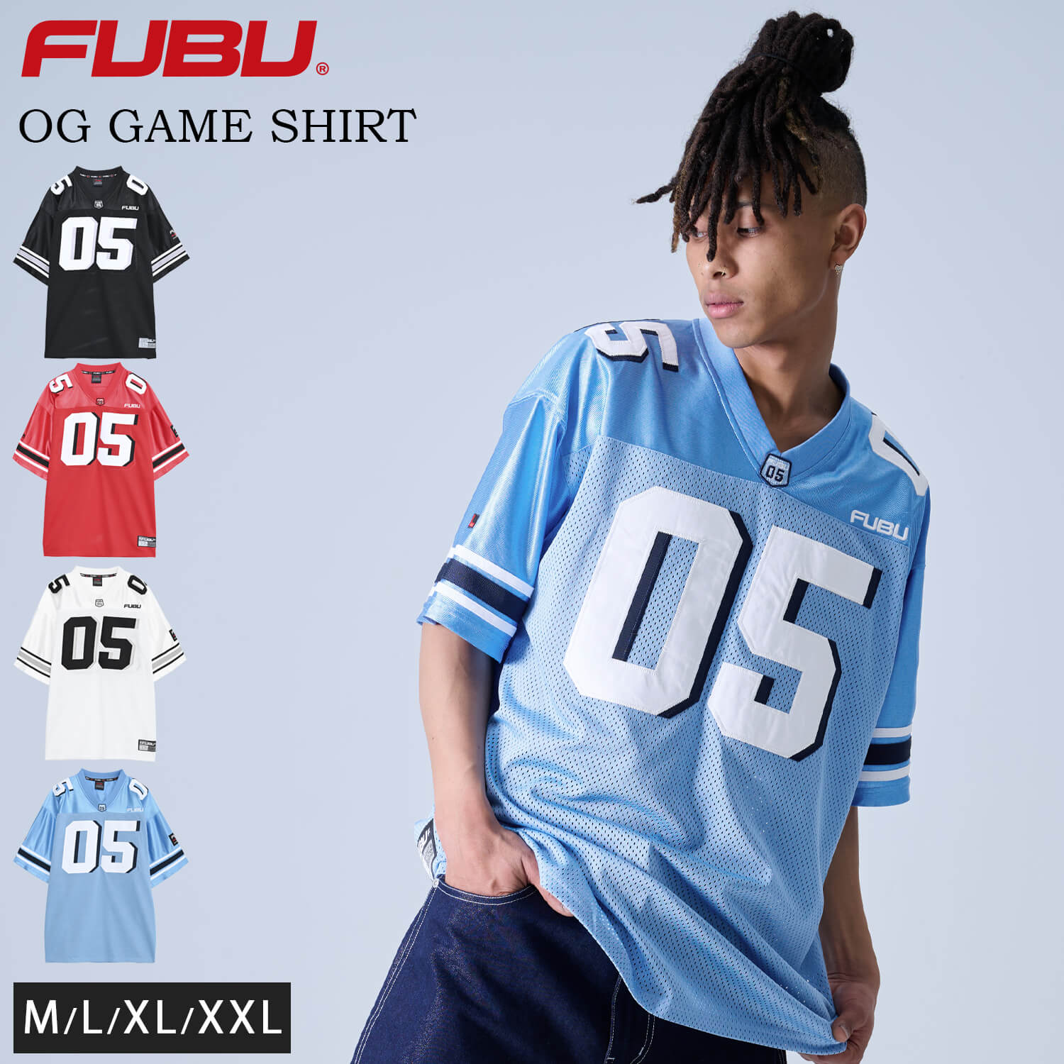 FUBU（フブ） ゲームシャツ メンズ 半袖 シャツ ヒップホップ 古着風