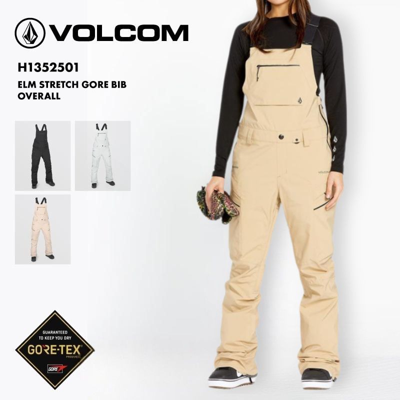 VOLCOM/ボルコム レディース GORE-TEX スノー ビブパンツ ELM STRETCH