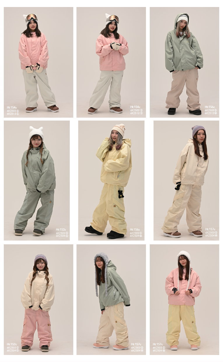 ☆ 25-26 6KNOT BRIGHT PANEL JACKET カラー:SHERBET YELLOW 6K2503