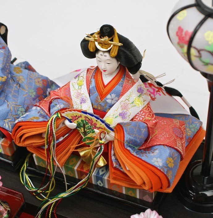 雛人形 ケース飾り コンパクト ひな人形 お雛様 親王飾り 平安清玉作