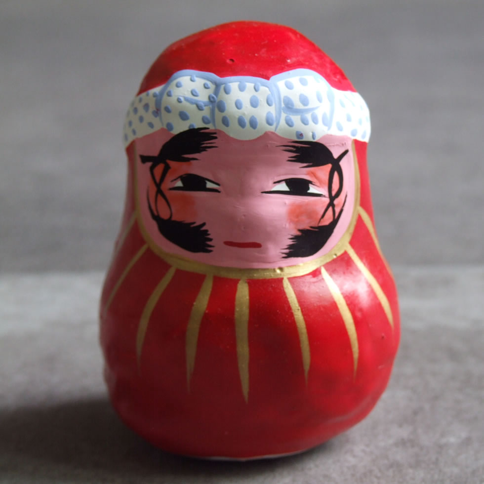 郷土玩具 民藝 静岡県 浜松張子 鈴木伸江 鉢巻きだるま 縁起物