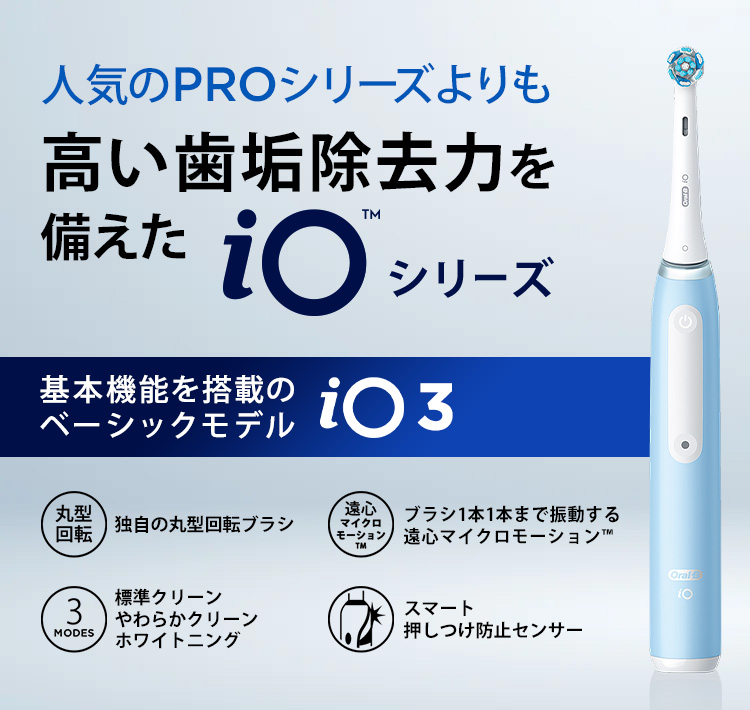 オーラルB 電動歯ブラシ ブラウン 公式ストア iO3 Y字フロスセット