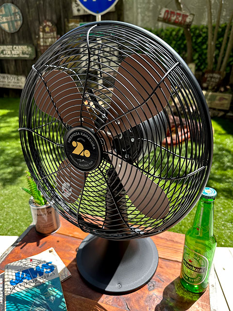 扇風機 ハモサ レトロファン テーブル （ブラック） HERMOSA RETORO