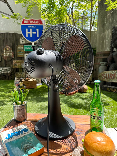 扇風機 ハモサ レトロファン テーブル （ブラック） HERMOSA RETORO