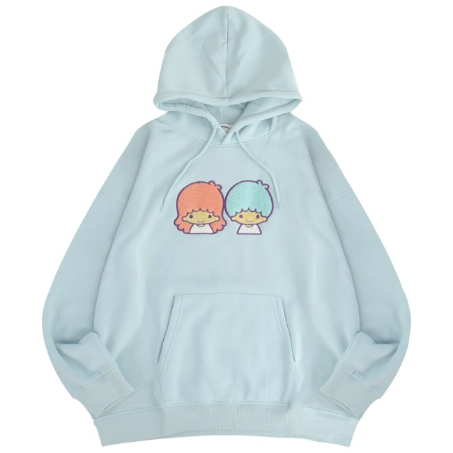 リトルツインスターズ キキララ パーカー 裏起毛 オーバーサイズ 刺繍