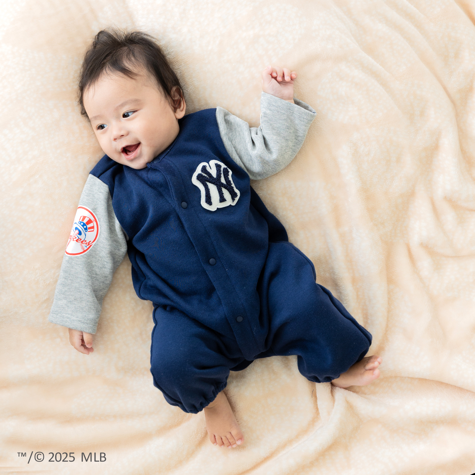MLB 【爆買】 ベビー 新生児 ツーウェイオール ロンパース