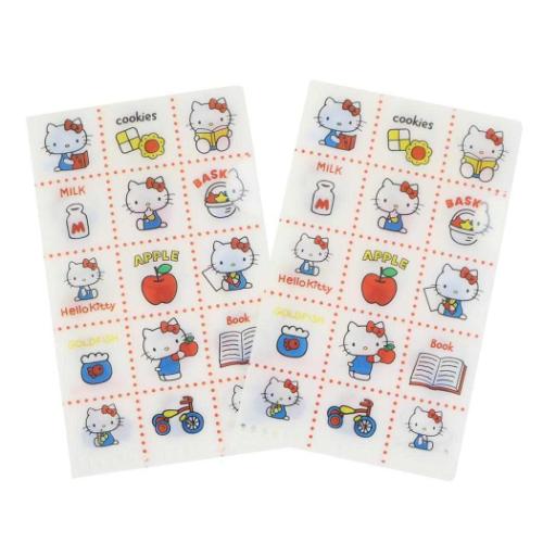 ハローキティ キャラクター ミニファイル クリアファイル レトロ柄