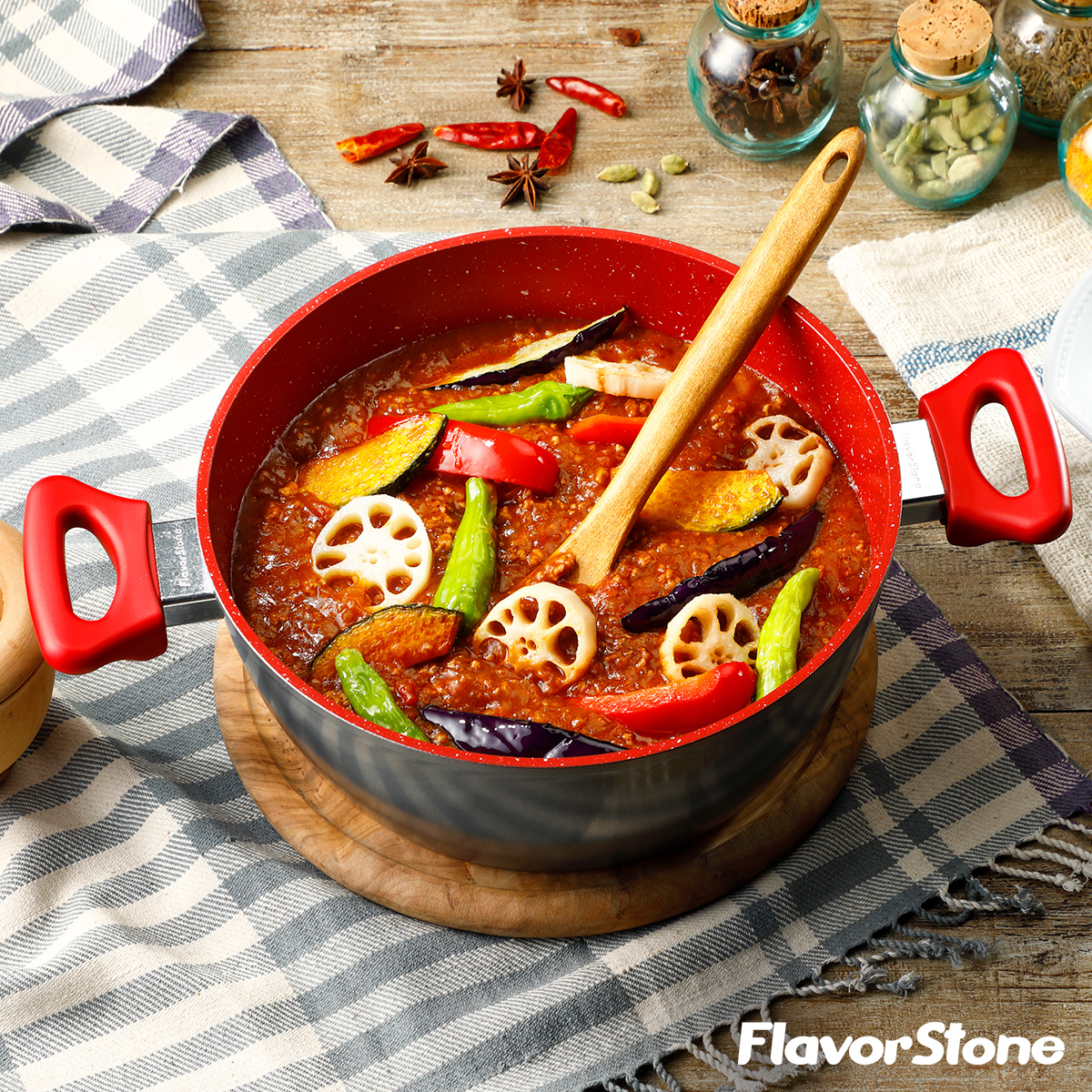 フレーバーストーン 24cm キャセロールパン フライパン 鍋 正規品