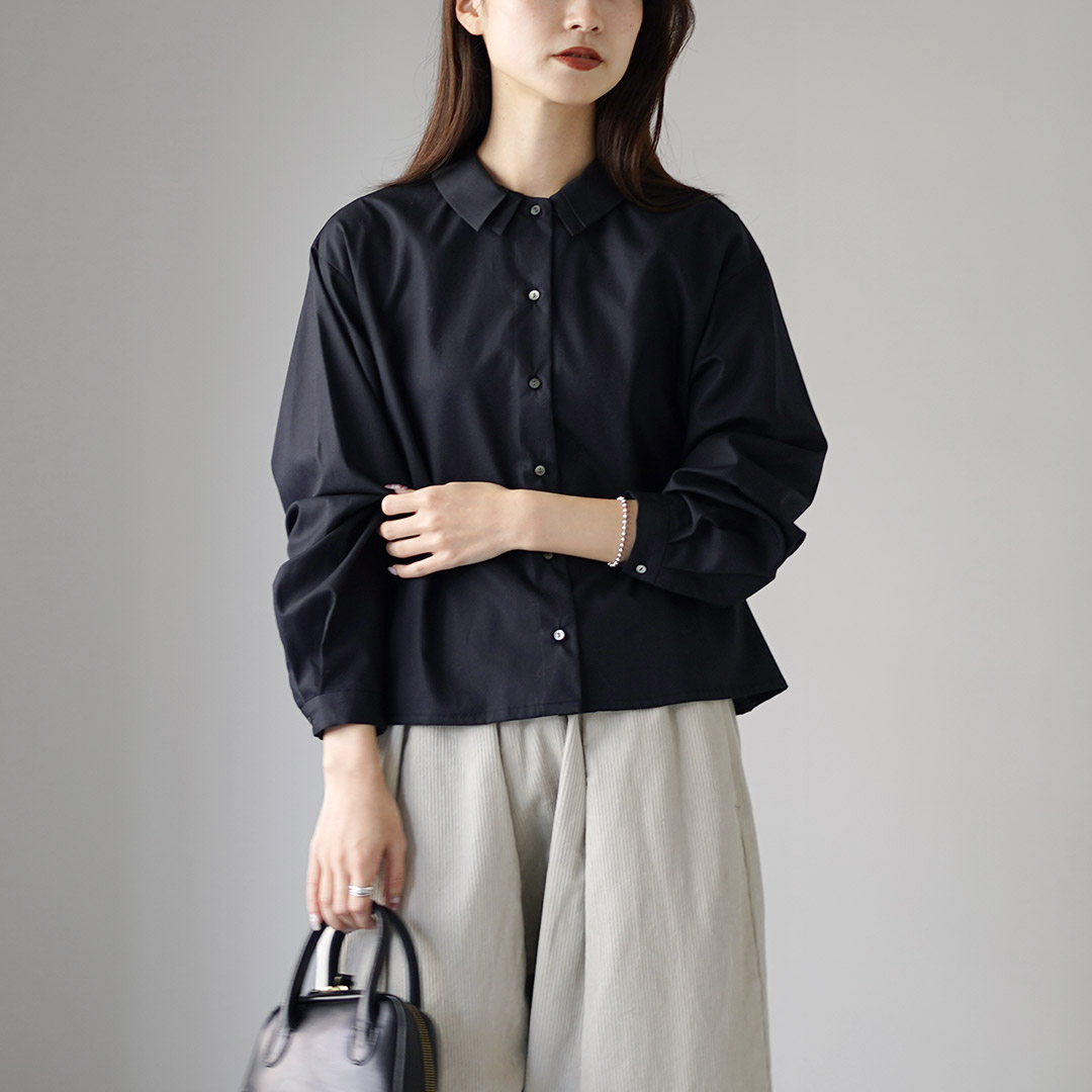 mizuiroind（ミズイロインド） ダブルカラー シャツ / レディース