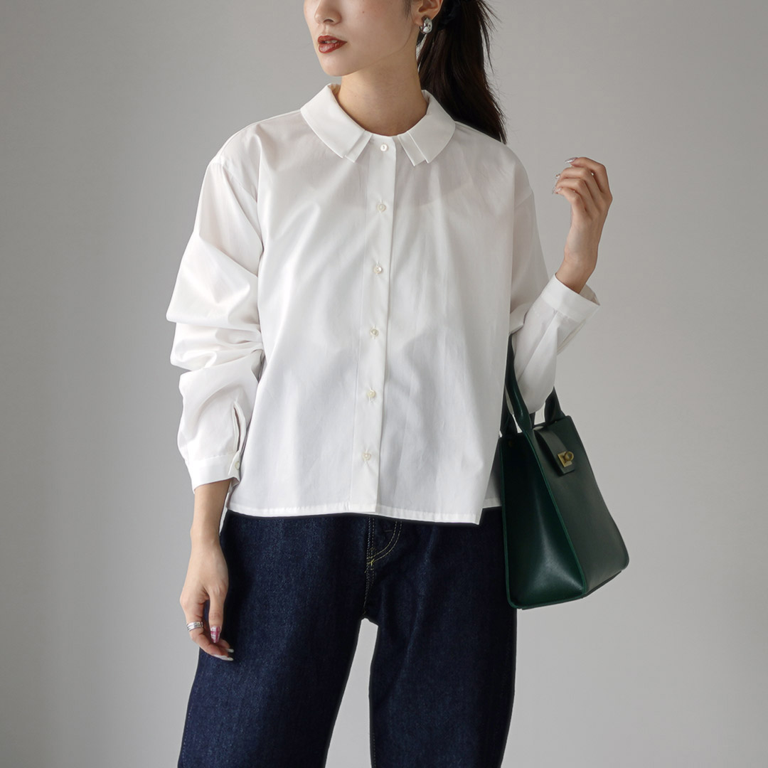 mizuiroind（ミズイロインド） ダブルカラー シャツ / レディース