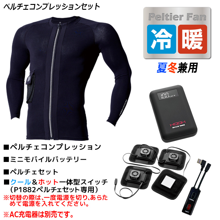HOOH（鳳皇） 村上被服 夏冬兼用 ペルチェコンプレッションセット