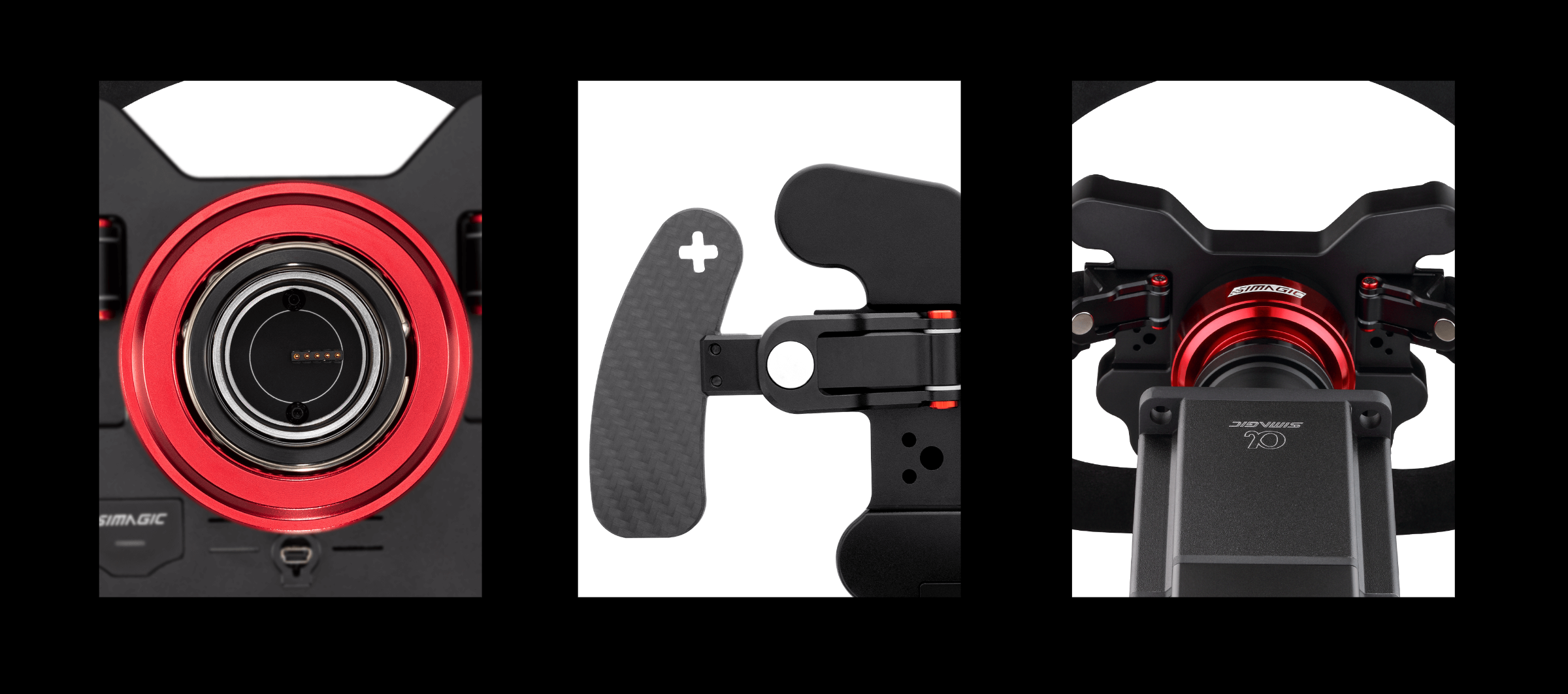 SIMAGIC Simagic GT1 ステアリングホイール（レザー）クリックリリース